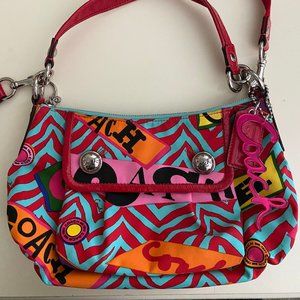Coach Poppy Multi Graffiti Groovy Crossbody
